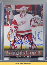 2015 Buybacks Buyback Young Guns 2/34 Petr Mrazek (2013-14 Upper Deck) Auto 0ll