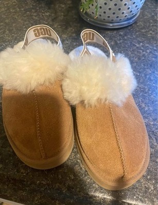 Girls size 1 UGG brown slip on boots 