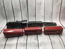 Vintage Marx O Gauge Wind Up Tin Litho Train Set NYC Locomotive Passenger