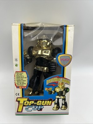 Vtg 1992 Top-Gun Cop With Electric Sound Figure 3007 Hap-P-Kid Toy