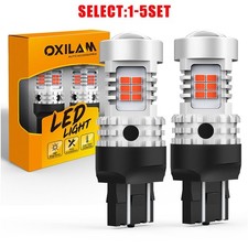 7443 7440 Red Led Bulbs Brake Tail Stop Light Canbus Anti Hyper Flash 2-10x