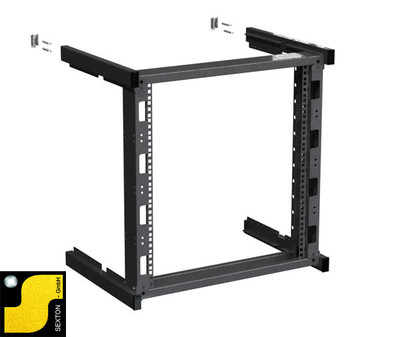 Rack Magic 12HE Wandverteiler 400mm Tiefe - 48,3cm( 19 Zoll 19'' ) Rackrahmen B