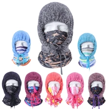 Windproof Fleece Neck Winter Warm Balaclava Ski Full Face Mask for Men Women