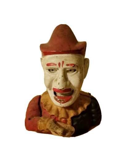 Cast Iron Clown bank Mechanical  vintage clown bank  - 第 12/12 張圖片
