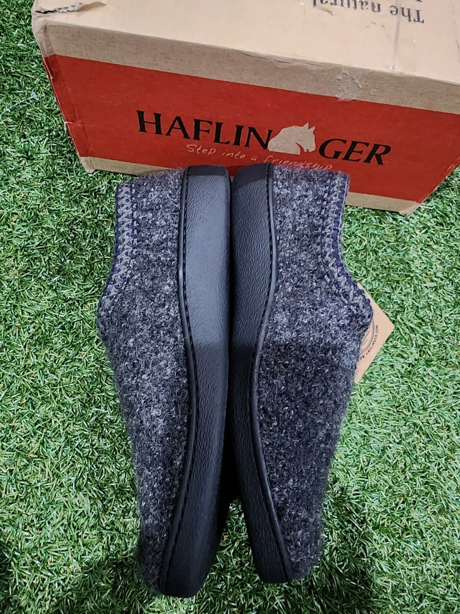 Haflinger Women s ATB Wool Indoor Outdoor Slippers Grey Speckle
