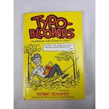 Typo-Bloopers Hilarious MistEAks in Print by Kermit Schafer Hardcover Book (XJ)