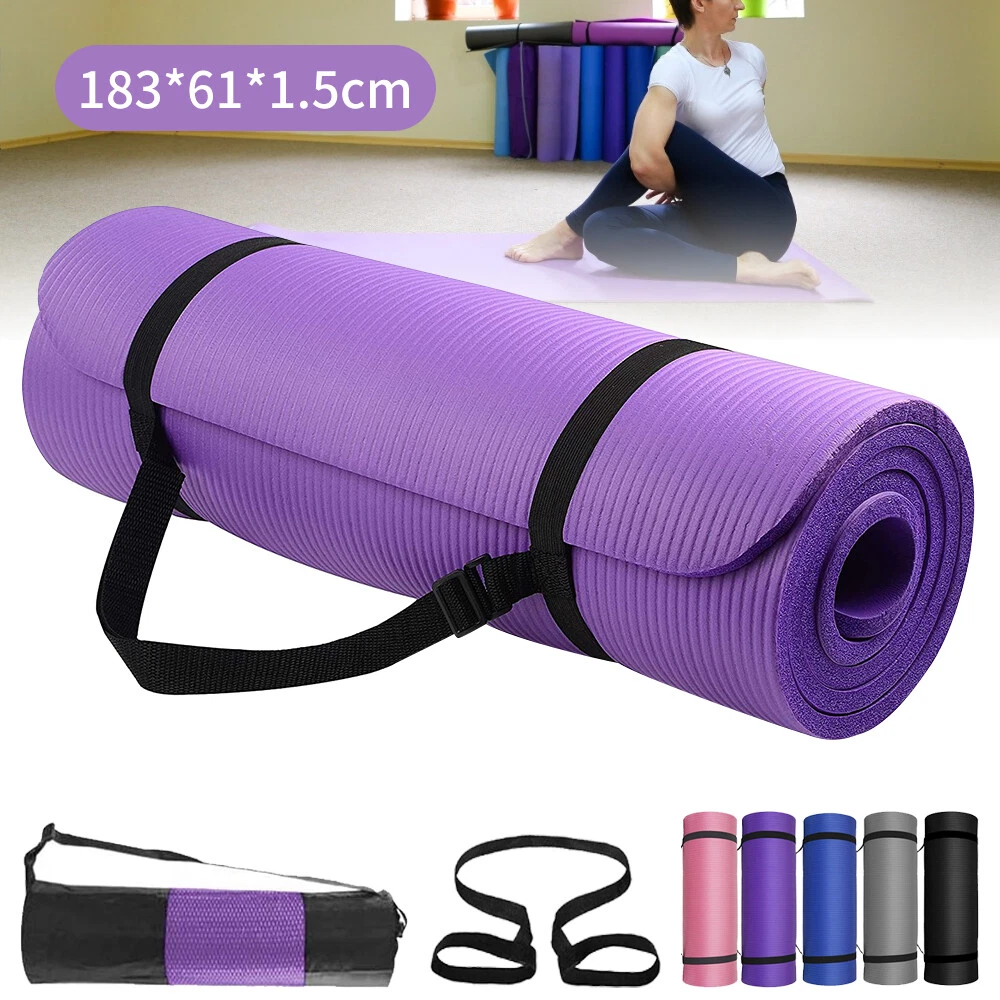 Pilates Yogamatte Fitnessmatte Gymnastikmatte Sportmatte Matte Yoga 1,5 cm  Dick