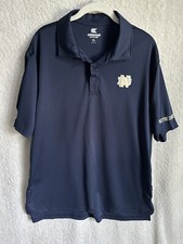 Notre Dame Fighting Irish Colosseum Men  s Polo Shirt Size XL Blue Navy ND