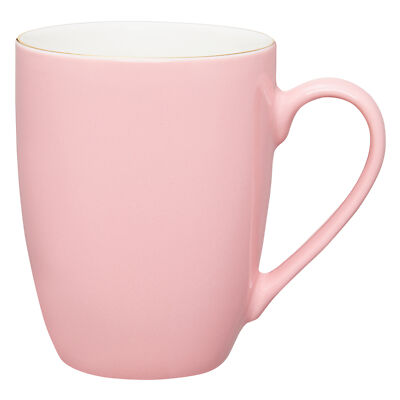 AMBITION Kaffeebecher Kaffeetasse Porzellan Tasse Becher Tee Flores 370 ml Rosa 