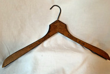 Vintage WALDORF HOTEL Toledo Ohio Wood Clothes Hanger