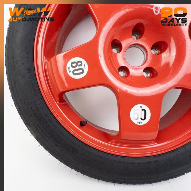 04-13 BENTLEY CONTINENTAL GT FLYING SPUR 4.5JX19H2 SPARE WHEEL TIRE RIM RED OEM