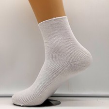 KU Calzini Donna In Cotone Con Pizzo - 6 Paia, Bianche, Mezza Altezza, Traspiranti, Taglia 35-41 - Regalo In Scatola