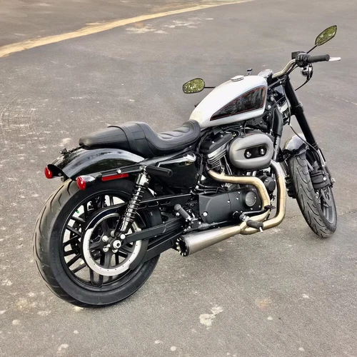 6 Inch Black Shock Sliders Rear Crash Bar For Harley Sportster XL883/1200 XL883C - Picture 12 of 12