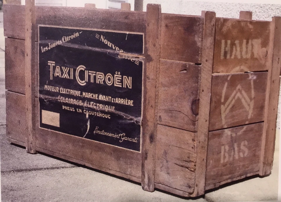 Affiche pour côté de boite en bois du Taxi B14 Electrique Jouets Citroën 1/7eme - Photo 4/4