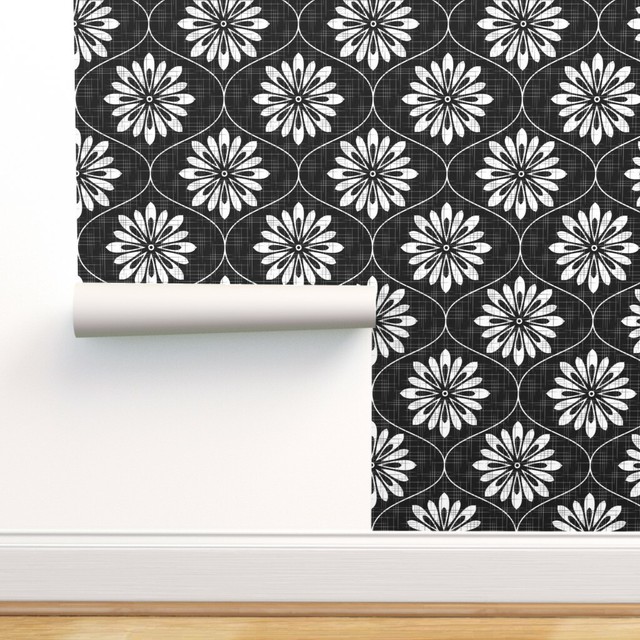 PeelandStick Removable Wallpaper Floral 60S Mod Bold