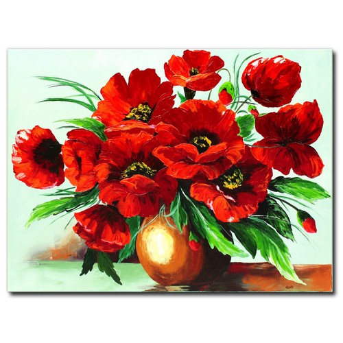 NOVAARTE Acryl Bild Gemälde Mohn Blumen Abstrakte Malerei Moderne Kunst ORIGINAL NOVAARTE Acryl Bild Gemälde Mohn Blumen Abstrakte Malerei Moderne Kunst ORIGINAL