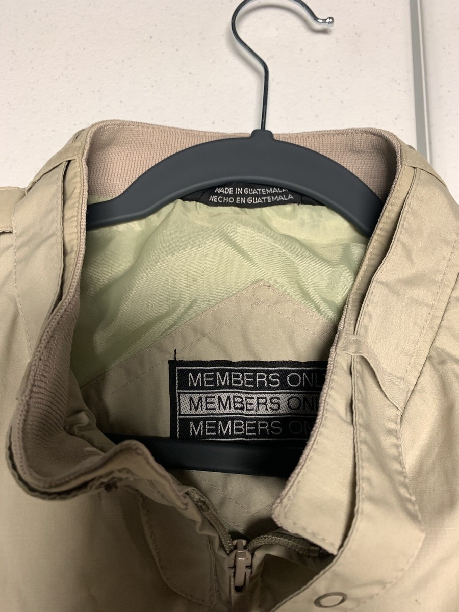 Members Only Jacket Men's Size L Long Vintage 80s Style Members Only Jacket Men's Size L Long Vintage 80s Style