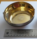 VTG 1940s 916 Silver GOLD PLATED Russia USSR Candy Sugar Bowl Basket Handle 181g — photo 10