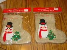 (2) Artmark Sets - A Treasury of Gifts - (4) 8" Gunny Socks (SEALED) Decor