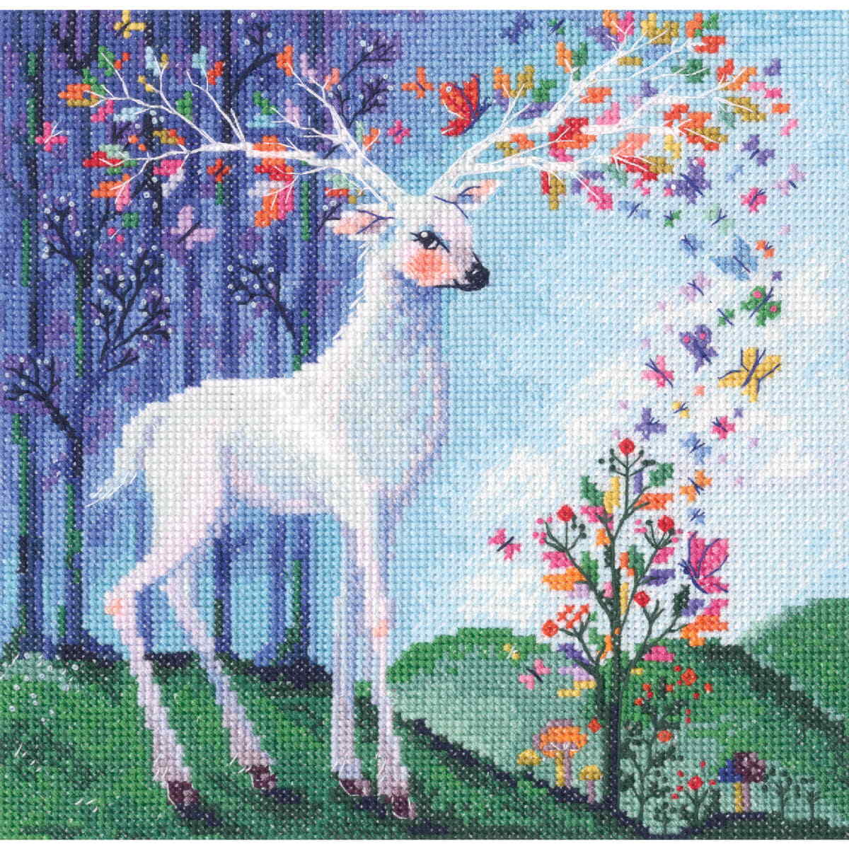 RTO counted cross stitch kit ""Spirit of the forest"", 20x20cm, DIY