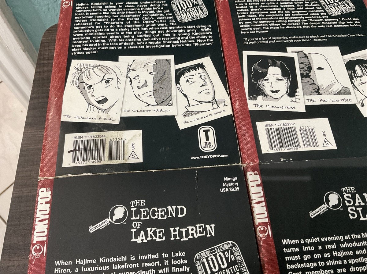 Kindaichi Case Files 1-3, 5-11,13 Manga Incomplete English 1st