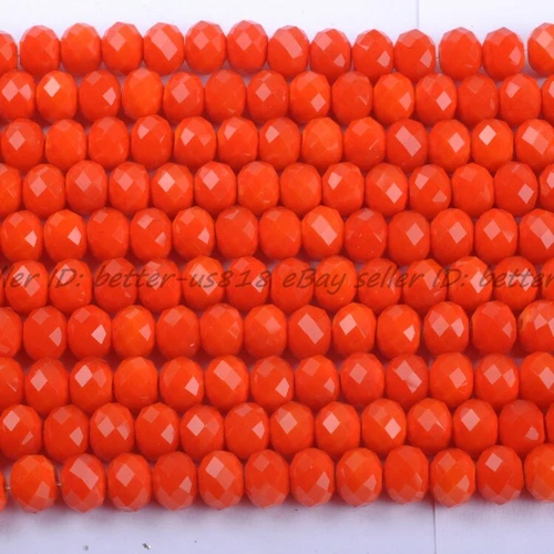 Wholesale Quality Czech Crystal Faceted Rondelle Spacer Beads 4MM 6MM 8MM 10MM - Picture 90 of 101