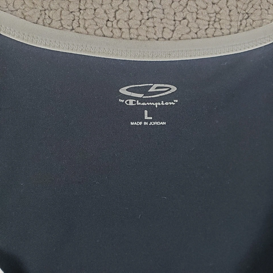 Camiseta sin mangas deportiva c9 champion para mujer grande sin mangas negra blanca elástica Foto 3 de 4