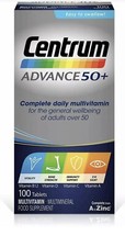 Centrum Advance 50 Plus Multivitamin Tablets, Pack of 100 Brand New Long Expiry