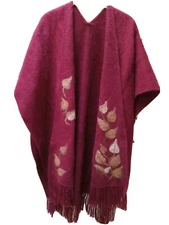 VINTAGE Peruvian Link Alpaca Sweater Shawl (read description and see all photos)