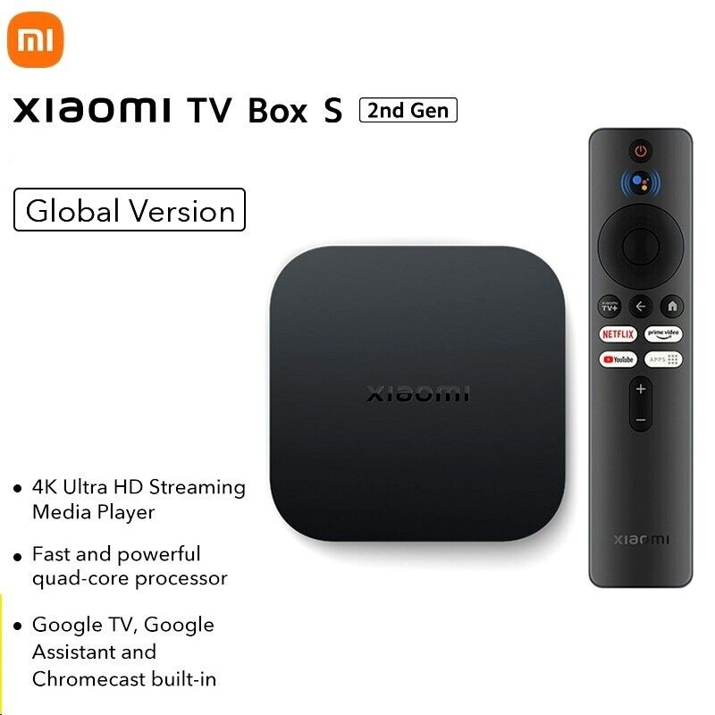 🆕️Xiaomi Mi TV Box S 2nd Gen 4K Ultra HD Google TV Media Streaming Set