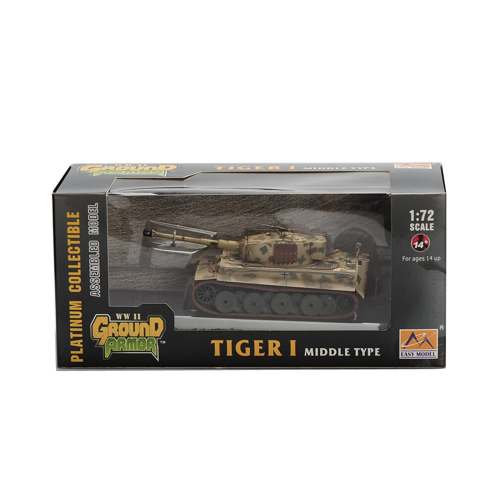 Germany Tank Tiger ウィンドアップ EASY MODEL 1/72 German Tiger I Middle Tank s.Pz.ABT.510 1944