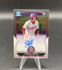 2023 Bowman Crome 1st CPA-YR Yoander Rivero Prospect Autograph Nationals