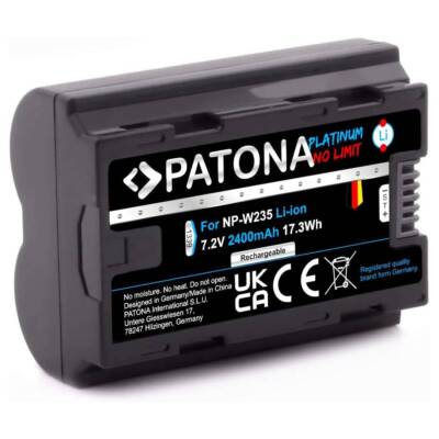 Kit 2 Batterie PATONA Platinum NP-W126S + Caricabatterie LCD Per Fujifilm X-T3, X-T100, X-Pro2 E Altri