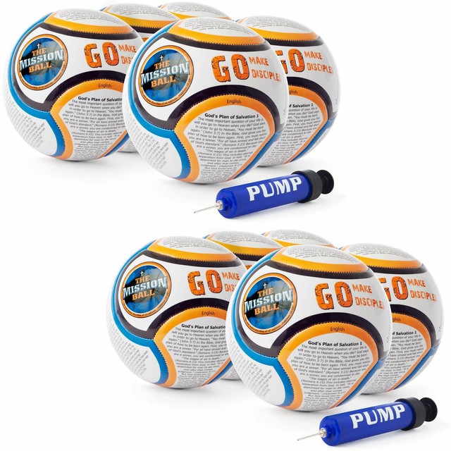 The Mission Ball Soccer Ball (10 Pack) Biblical Gospel Sharing Tool
