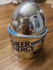 Vintage Leggs Egg Sheer Energy Reinforced Toe Off Black Size B Pantyhouse