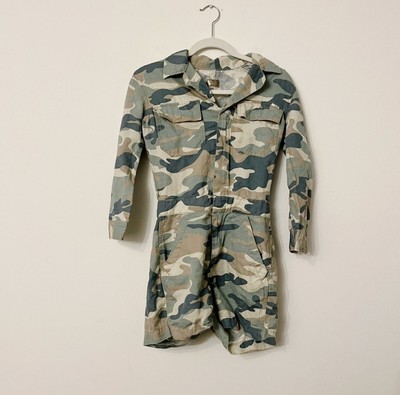 MOTHER The Fixer Camo Romper The Fixie 
