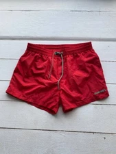 RARE Diesel Beachwear Red Pocket Shorts Mens Medium Gothic Designer Opium