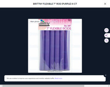 BRITTNY FLEXIBLE 7  ROD PURPLE 6 CT
