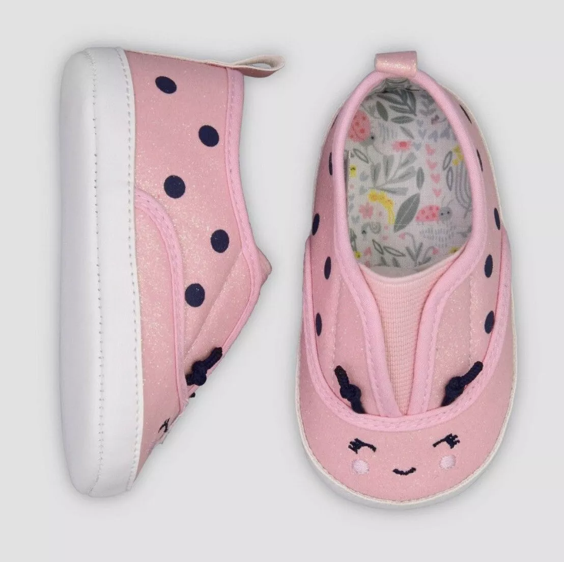 Carter s Just One You Baby Girls Ladybug Sneakers Pink Shoes Size 3 6 Months