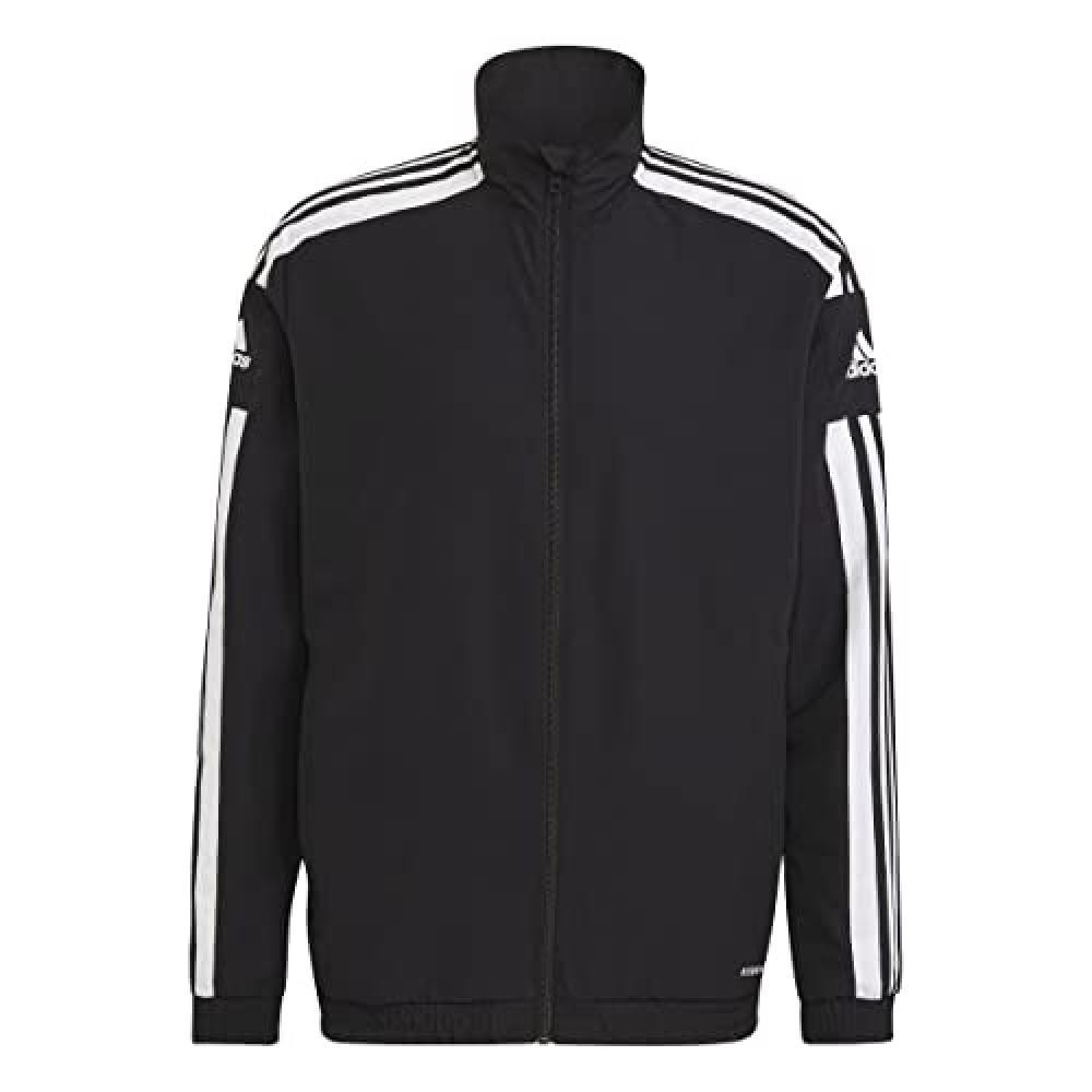 (TG. S Tall) Adidas SQ21 Pre Jkt, Giacca Uomo, Black/White, ST - NUOVO