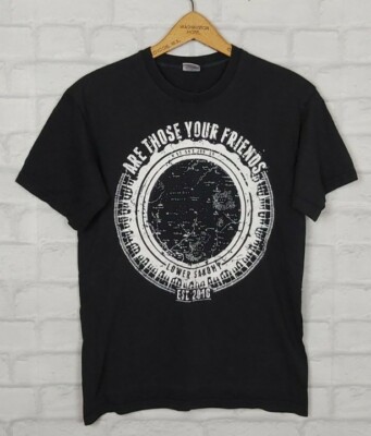 VINTAGE RETRO 90S BRIGHT BOLD LOWER SAXONY RADAR COMPASS MAP CRAZY T SHIRT TOP