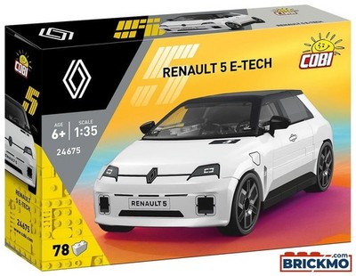 Cobi Cars 24675 Renault 5 E-Tech white 24675