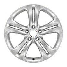 19x8.5 5 Double Spoke Rear Aluminum Wheel Painted Silver Metallic 560-71547