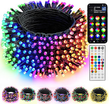 Smart Christmas String Lights, 98FT 300 LED RGB Color Changing String Lights wit