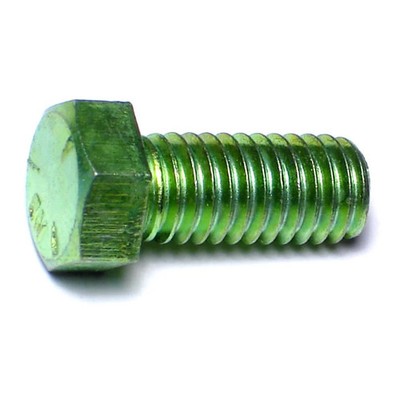 7/16''-14 x 1'' Green Rinsed Zinc Grade 5 Hex Cap Screws (173 pcs.)