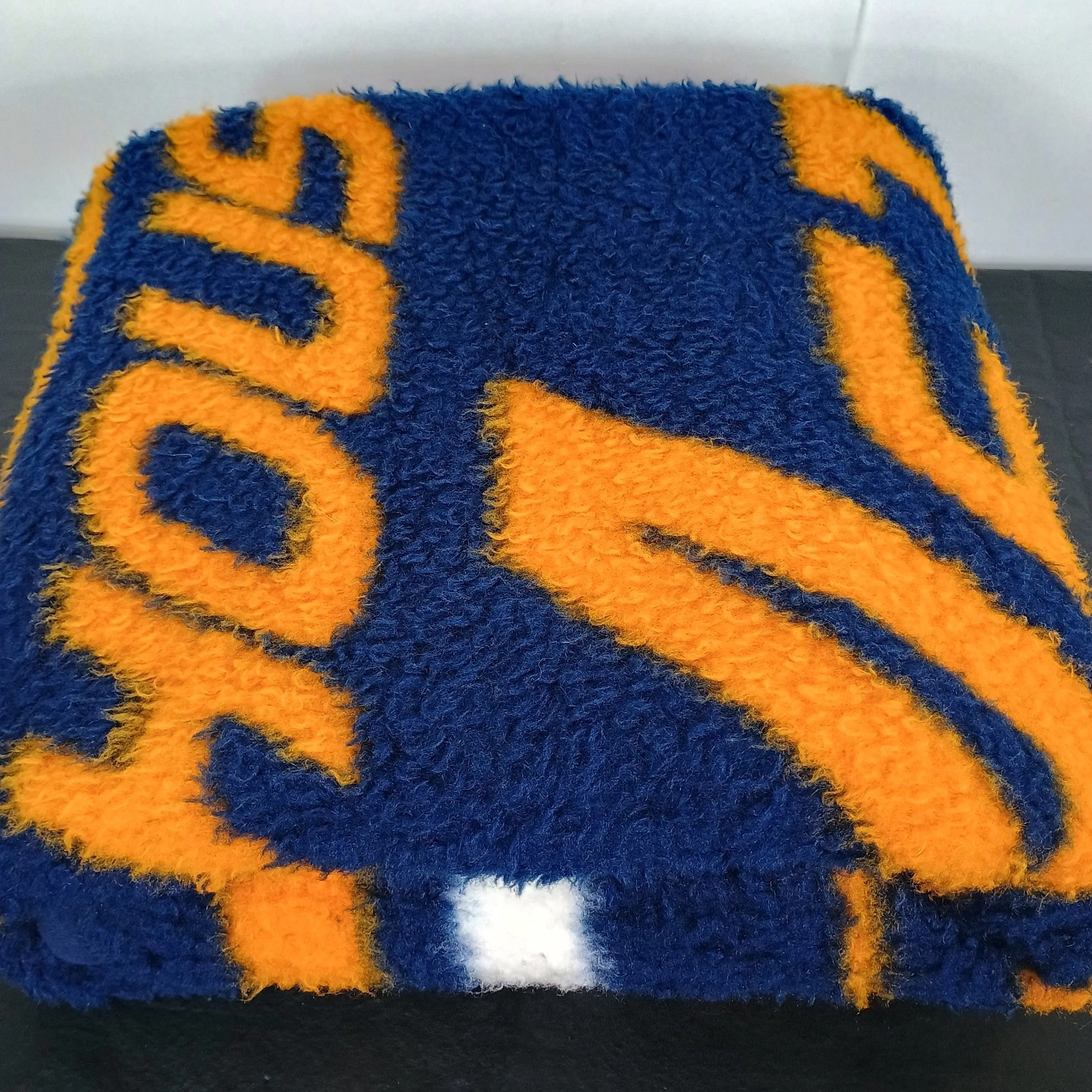 Vintage 1994 Houston Astros Biederlack Fleece Throw Blanket 48 X 55" Navy/Orange