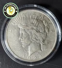 1923 Peace Silver Dollar No Mint Mark 90% Silver Coin Sealed in Capsule