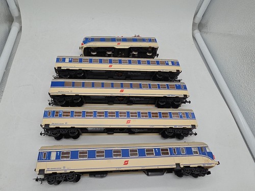 KLEIN MODELLBAHN ÖBB 4010 “Transalpin” Livrea blu/beige, set 5 elementi, | Zustand: Usato