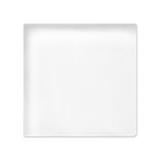 100 Pure Silk Pocket Square Solid White