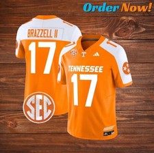 Chris Brazzell II 17 Volunteers Orange Alternate Stitched Jersey " ALL SIZES "